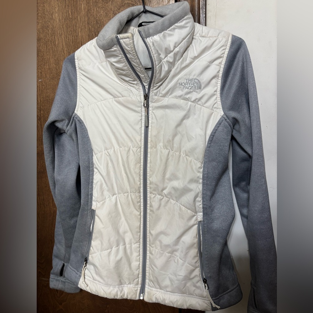The North Face Women's White and Gray Ski Jacket